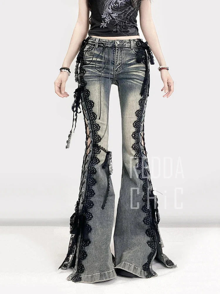 Intricate Flare Jeans