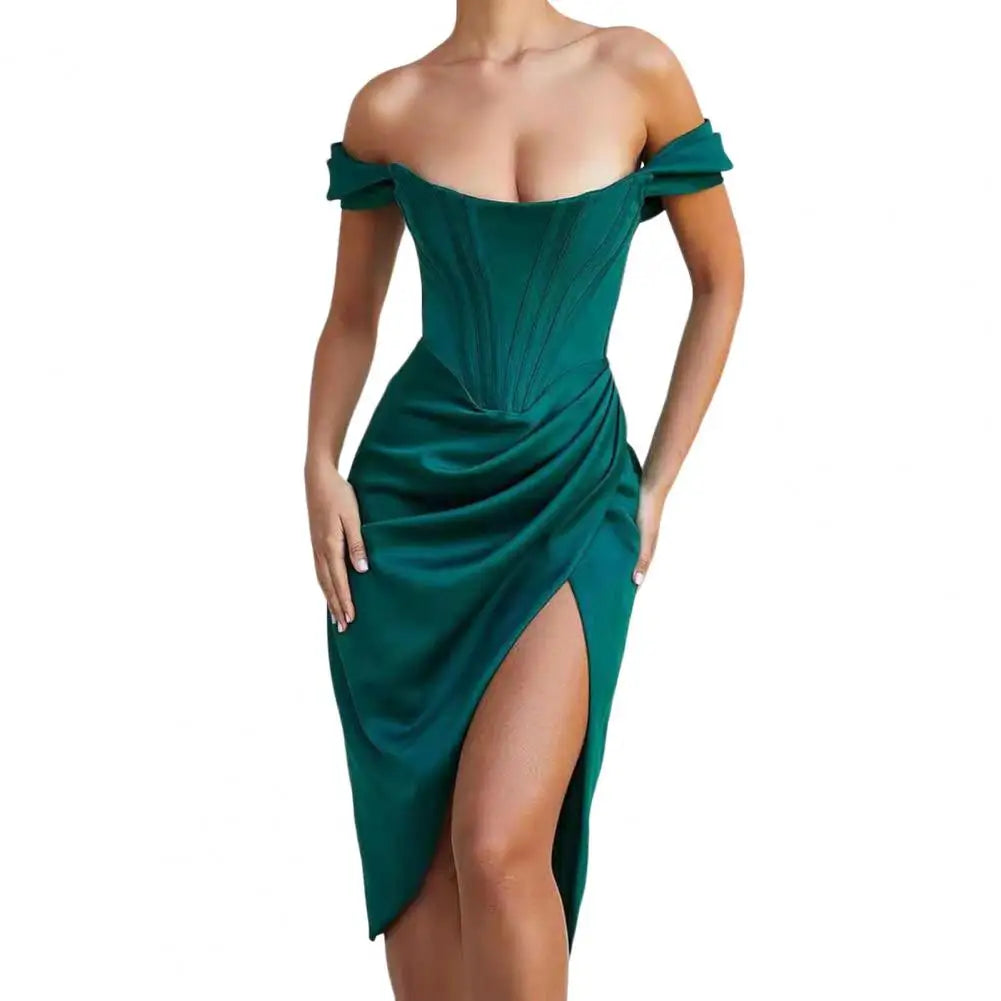 Silken Midi Dress
