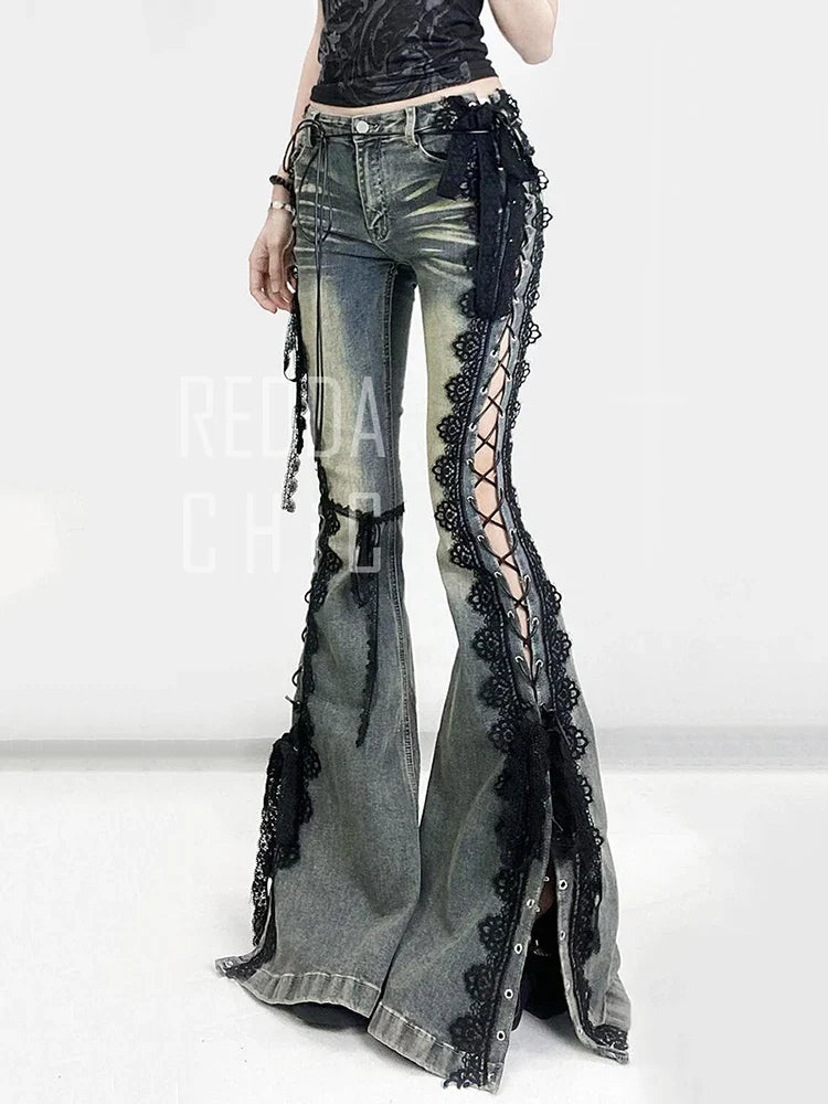 Intricate Flare Jeans