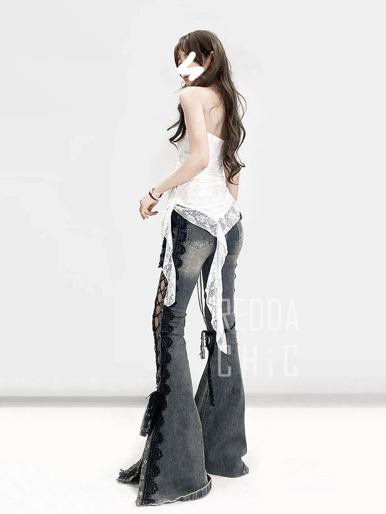 Intricate Flare Jeans