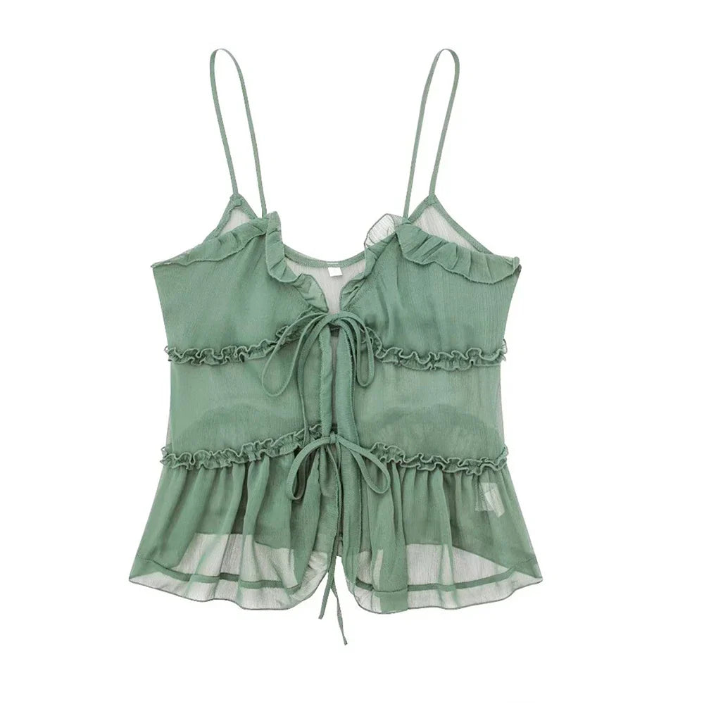Ravissant Ruffled Tank