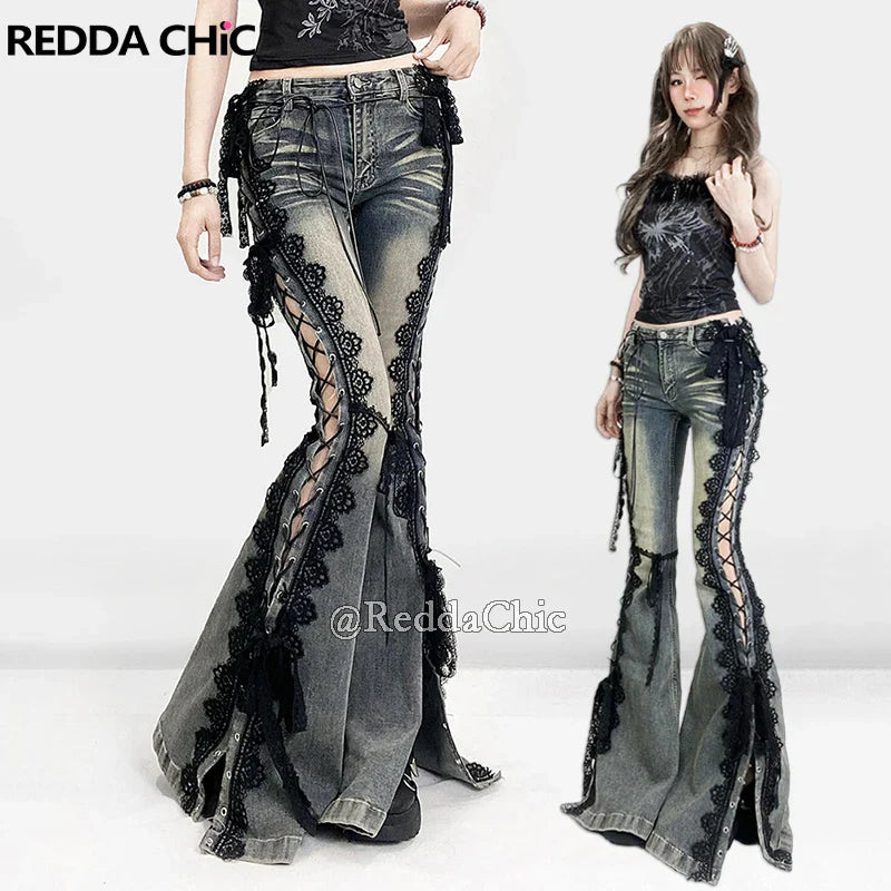 Intricate Flare Jeans