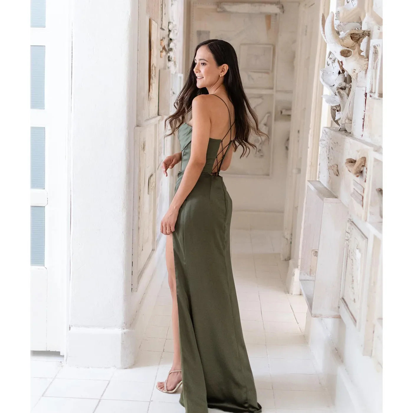 Lustrous Satin Gown