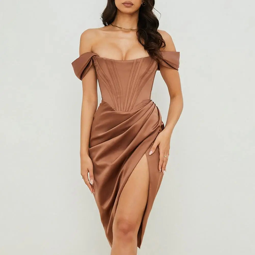 Silken Midi Dress