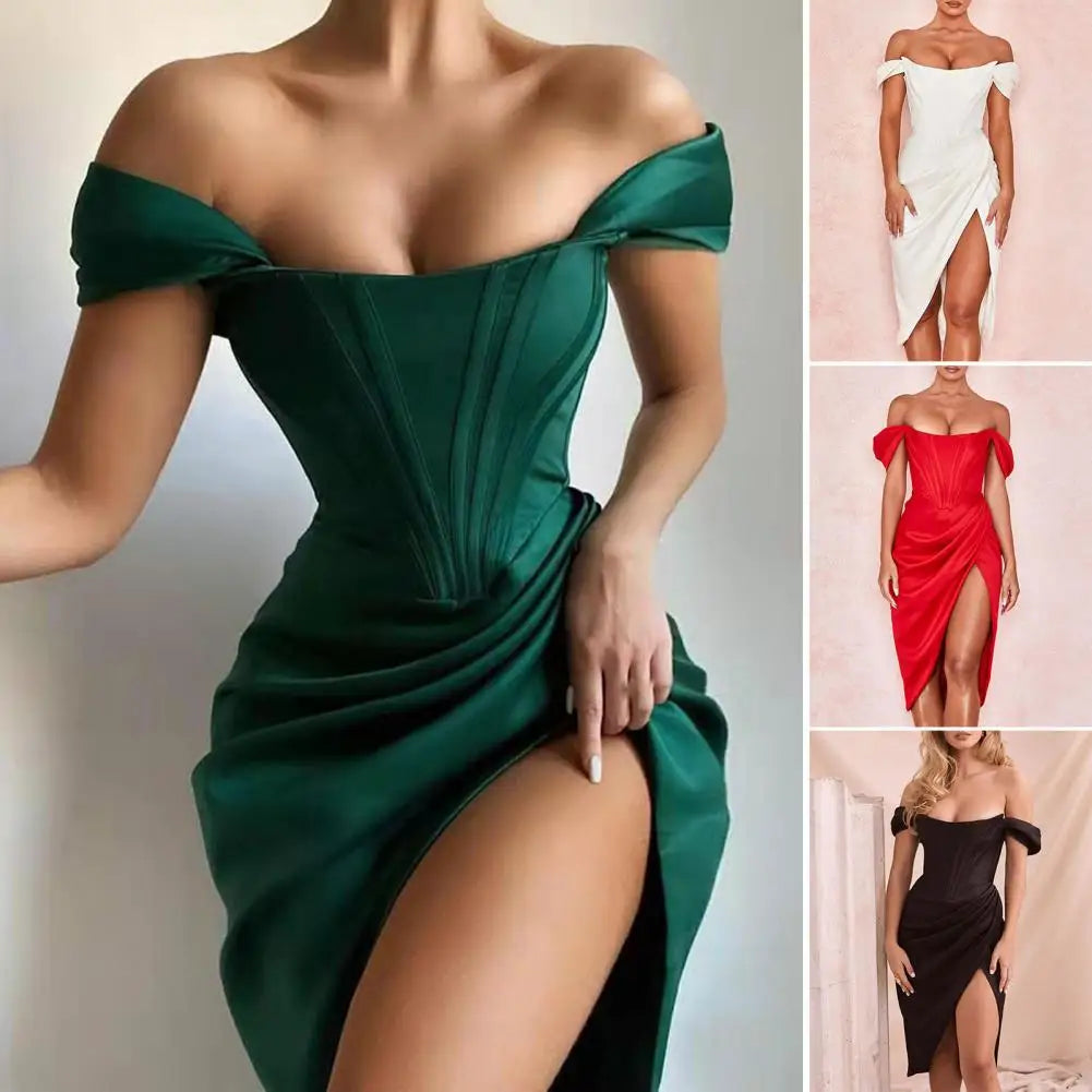 Silken Midi Dress