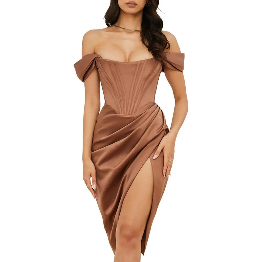 Silken Midi Dress