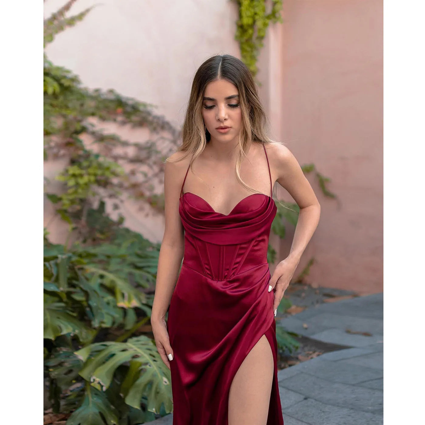 Lustrous Satin Gown
